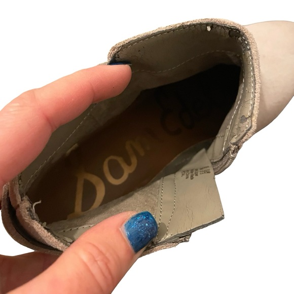 Sam Edelman Buckle Petal Booties in Tan Size 7.5 - Picture 7 of 9